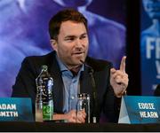 18 November 2015; Promoter Eddie Hearn during an IBF and WBA World Super Bantamweight unification clash press conference. Europa Hotel, Belfast, Co. Antrim. Picture credit: Oliver McVeigh / SPORTSFILE
