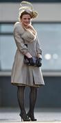 18 November2015; Linda Morrisson, from Kill, Co. Kildare, winner of the best dressed lady competition. Fairyhouse Racecourse, Fairyhouse, Co. Meath. Picture credit: Matt Browne / SPORTSFILE