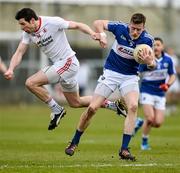 28 February 2016; Kieran Lillis, Laois, in action against Sean Cavanagh, Tyrone. Allianz Football League, Division 2, Round 3, Laois v Tyrone, O'Moore Park, Portlaoise, Co. Laois. Picture credit: David Maher / SPORTSFILE