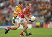 9 August 2009; Keith Higgins, Mayo, in action against David Bray, Meath. GAA Football All-Ireland Senior Championship Quarter-Final, Meath v Mayo, Croke Park, Dublin. Picture credit: Stephen McCarthy / SPORTSFILE