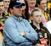 9 August 2009; Former Kilkenny goalkeeper James McGarry and his son Darragh watch on during the game. GAA Hurling All-Ireland Senior Championship Semi-Final, Kilkenny v Waterford, Croke Park, Dublin. Picture credit: Daire Brennan / SPORTSFILE