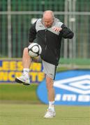 9 August 2009; Republic of Ireland assistant manager Liam Brady in action during squad trainingahead of their international friendly against Australia on Wednesday. Republic of Ireland Squad Training, St. Michael's FC, Co. Tipperary. Picture credit: Diarmuid Greene / SPORTSFILE