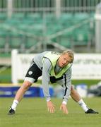 9 August 2009; Republic of Ireland's Damien Duff stretches during squad training ahead of their international friendly against Australia on Wednesday. Republic of Ireland Squad Training, St. Michael's FC, Co. Tipperary. Picture credit: Diarmuid Greene / SPORTSFILE