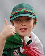 9 August 2009; A young Mayo supporter before the game. GAA Football All-Ireland Senior Championship Quarter-Final, Meath v Mayo, Croke Park, Dublin. Picture credit: Ray McManus / SPORTSFILE