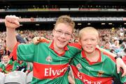 9 August 2009; Mayo supporters Alan, left, and Paul Moran from Kilmeena before the game. GAA Football All-Ireland Senior Championship Quarter-Final, Meath v Mayo, Croke Park, Dublin. Picture credit: Ray McManus / SPORTSFILE