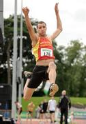 2 August 2009; Adam McMullen, Mid-Ulster AC, in action during the Men's Long Jump at the Woodie's DIY / AAI National Senior Track & Field Championships. Morton Stadium, Santry, Dublin. Picture credit: Pat Murphy / SPORTSFILE