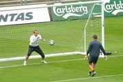 11 August 2009; Australia goalkeeper Mark Schwarzer in action during squad training ahead of their international friendly against the Republic of Ireland on Wednesday night. Australia squad training, Thomond Park, Limerick. Picture credit: Diarmuid Greene / SPORTSFILE