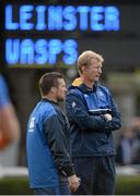 15 November 2015; Leinster head coach Leo Cullen, right, with scrum coach John Fogarty. European Rugby Champions Cup, Pool 5, Round 1, Leinster v Wasps. RDS, Ballsbridge, Dublin. Picture credit: Brendan Moran / SPORTSFILE