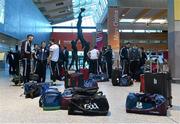 20 November 2015; Galway players and their baggage at Shannon Airport ahead of their departure to Boston for the AIG Fenway Hurling Classic and Irish Festival. Shannon Airport, Shannon, Co. Clare. Picture credit: Diarmuid Greene / SPORTSFILE