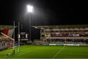 20 November 2015; A general view of sleet falling over Kingspan Stadium ahead of the game. European Rugby Champions Cup, Pool 1, Round 2, Ulster v Saracens. Kingspan Stadium, Ravenhill Park, Belfast. Picture credit: Ramsey Cardy / SPORTSFILE