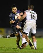 21 November 2015; Rory Parata, Connacht, is tackled by Hugues Briatte and Benjamin Petre, Brive. European Rugby Challenge Cup, Pool 1, Round 2, Connacht v Brive. The Sportsground, Galway. Picture credit: Diarmuid Greene / SPORTSFILE