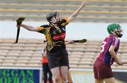 15 August 2009; Katie Power, Kilkenny, celebrates at the final whistle. Gala All-Ireland Senior Camogie Championship Semi-Final, Kilkenny v Galway, Nowlan Park, Kilkenny. Picture credit: Matt Browne / SPORTSFILE