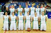 15 August 2009; The Ireland team. Senior Women's European Championship Qualifier, Ireland v Montenegro, National Basketball Arena, Tallaght, Dublin. Picture credit: Stephen McCarthy / SPORTSFILE