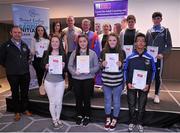 23 November 2015; Awardees pose for a photograph with,  Seán Campbell, CEO Foróige, after being presented with their module one cert. for the Dermot Earley Youth Leadership Initiative. Dermot Earley Youth Leadership Initiative. Croke Park. Picture credit: Sam Barnes / SPORTSFILE