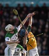 22 November 2015; Niall Quinn, Sarsfields, in action against Jamie Ryan, Craughwell. Galway County Senior Hurling Championship Final Replay, Craughwell v Sarsfields. Pearse Stadium, Galway. Picture credit: David Maher / SPORTSFILE