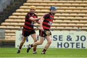 22 November 2015; Tim O'SullEvan, Ballygunner, right, is congratulated by team-mate Brian O'SullEvan after scoring his side's first goal. AIB Munster GAA Senior Club Hurling Championship Final, Ballygunner v Na Piarsaigh. Semple Stadium, Thurles, Co. Tipperary. Picture credit: Diarmuid Greene / SPORTSFILE