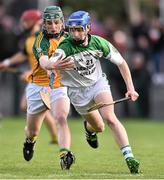 22 November 2015; Kevin Cooney,Sarsfields, in action against Mark Monaghan, Craughwell. Galway County Senior Hurling Championship Final Replay, Craughwell v Sarsfields. Pearse Stadium, Galway. Picture credit: David Maher / SPORTSFILE