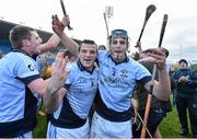 22 November 2015; Na Piarsaigh's Alan Dempsey, left, and Mike Casey celebrate after victory over Ballygunner. AIB Munster GAA Senior Club Hurling Championship Final, Ballygunner v Na Piarsaigh. Semple Stadium, Thurles, Co. Tipperary. Picture credit: Diarmuid Greene / SPORTSFILE