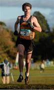 22 November 2015; Paul Pollock, Annadale Striders, on his way to a third place finish in the Senior Men's event. GloHealth National Cross Country Championships, Santry Demesne, Dublin. Picture credit: Cody Glenn / SPORTSFILE