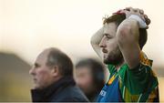22 November 2015; Michael Lundy, Corofin, looks on dejected from the sideline in the closing stages of the game. AIB Connacht GAA Senior Club Football Championship Final, Corofin v Castlebar Mitchels. Tuam Stadium, Tuam, Co. Galway. Picture credit: Piaras Ó Mídheach / SPORTSFILE