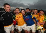 22 November 2015; South Kerry players, from left, Kevin Curran, Paul O'Connor, Brian O'Connor, Brian Sugrue and Conor O'Shea celebrate their victory. Kerry County Senior Football Championship Final Replay, South Kerry v Killarney Legion. Fitzgerald Stadium, Killarney, Co. Kerry. Picture credit: Stephen McCarthy / SPORTSFILE