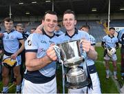 22 November 2015; Brothers Alan Dempsey, left, and David Dempsey, Na Piarsaigh, celebrate with the cup after victory over Ballygunner. AIB Munster GAA Senior Club Hurling Championship Final, Ballygunner v Na Piarsaigh. Semple Stadium, Thurles, Co. Tipperary. Picture credit: Diarmuid Greene / SPORTSFILE