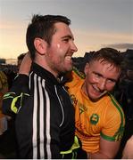 22 November 2015; Bryan Sheehan, left, and Denis Daly, South Kerry, celebrate their victory. Kerry County Senior Football Championship Final Replay, South Kerry v Killarney Legion. Fitzgerald Stadium, Killarney, Co. Kerry. Picture credit: Stephen McCarthy / SPORTSFILE
