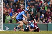 22 November 2015; Alan Nolan, Dublin, tussles with Ronan Burke, Galway, during the game. AIG Fenway Hurling Classic, Dublin v Galway. Fenway Park, Boston, MA, USA. Picture credit: Ray McManus / SPORTSFILE