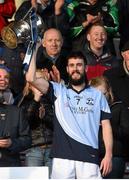 22 November 2015; Na Piarsaigh captain Cathal King lifts the cup after victory over Ballygunner. AIB Munster GAA Senior Club Hurling Championship Final, Ballygunner v Na Piarsaigh. Semple Stadium, Thurles, Co. Tipperary. Picture credit: Diarmuid Greene / SPORTSFILE