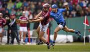 22 November 2015; Johnny Coen, Galway, in action against Chris Crummey, Dublin. AIG Fenway Hurling Classic, Dublin v Galway. Fenway Park, Boston, MA, USA. Picture credit: Ray McManus / SPORTSFILE