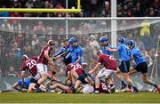 22 November 2015; Players from both sides tussle during the game. AIG Fenway Hurling Classic, Dublin v Galway. Fenway Park, Boston, MA, USA. Picture credit: Ray McManus / SPORTSFILE