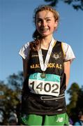 22 November 2015; Amy Rose Farrell, Blackrock  A.C., won the Under 16 Girl's event. GloHealth National Cross Country Championships, Santry Demesne, Dublin. Picture credit: Cody Glenn / SPORTSFILE
