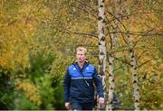 23 November 2015; Leinster head coach Leo Cullen arrives for squad training. Leinster Rugby Squad Training. Rosemount, UCD, Belfield, Dublin. Picture credit: Ramsey Cardy / SPORTSFILE
