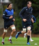 23 November 2015; Leinster's Devin Toner, right, and Mike McCarthy in action during squad training. Leinster Rugby Squad Training. Rosemount, UCD, Belfield, Dublin. Picture credit: Ramsey Cardy / SPORTSFILE