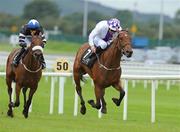 16 August 2009; Gile Na Greine, with Kevin Manning up, on their way to winning the Loder European Breeders Fund Fillies Race. The Curragh Racecourse, Co. Kildare. Picture credit: Matt Browne / SPORTSFILE