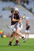 16 August 2009; Cathal Creaney and Conor Burke celebrate Galway's victory. ESB GAA Hurling All-Ireland Minor Championship Semi-Final, Waterford v Galway, Croke Park, Dublin. Picture credit: Ray McManus / SPORTSFILE