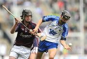 16 August 2009; Darragh Fives, Waterford, in action against Ronan Badger, Galway. ESB GAA Hurling All-Ireland Minor Championship Semi-Final, Waterford v Galway, Croke Park, Dublin. Picture credit: Pat Murphy / SPORTSFILE