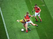 9 August 2009; Aidan O'Shea, Mayo, in action against Anthony Moyles, Meath. GAA Football All-Ireland Senior Championship Quarter-Final, Meath v Mayo, Croke Park, Dublin. Picture credit: Daire Brennan / SPORTSFILE