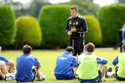 17 August 2009; St Patrick's Athletic's manager Jeff Kenna during squad training ahead of their Europa League, Play-off Round, 1st Leg game against Steau Bucharest on Thursday. Celbridge Football Park, Celbridge, Co. Kildare. Picture credit: David Maher / SPORTSFILE