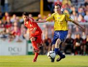 17 August 2009; Daniel Pacheco, Liverpool XI, in action against Paddy Collins, Bohemians FC. Soccer Friendly, Bohemians FC v Liverpool XI, Dalymount Park, Dublin. Picture credit: David Maher / SPORTSFILE