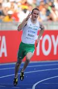 18 August 2009; Ireland's Paul Hession in action during his Round 1 heat of the Men's 200m, where he finished 2nd in a time of 20.66 secs and qualified for the second round. 12th IAAF World Championships in Athletics, Olympic Stadium, Berlin, Germany. Picture credit: Brendan Moran  / SPORTSFILE