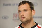 18 August 2009; Ulster's Dan Touhy during a press conference ahead of their pre-season friendly against Newcastle Falcons on Friday night. Newforge, Belfast, Co. Antrim. Picture credit: Oliver McVeigh / SPORTSFILE