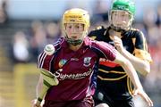 15 August 2009; Therese Manton, Galway, in action against Denise Gaule, Kilkenny. Gala All-Ireland Senior Camogie Championship Semi-Final, Kilkenny v Galway, Nowlan Park, Kilkenny. Picture credit: Matt Browne / SPORTSFILE