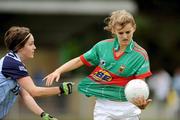 16 August 2009; Rebecca Conway, Mayo, in action against Alison Phillips, Dublin. All-Ireland Ladies Football U16A Shield Final Replay, Dublin v Mayo, Kiltoom, Co. Roscommon. Picture credit: David Maher / SPORTSFILE