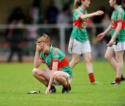 16 August 2009; A dejected Aileen Gilroy, Mayo, at the end of the game. All-Ireland Ladies Football U16A Shield Final Replay, Dublin v Mayo, Kiltoom, Co. Roscommon. Picture credit: David Maher / SPORTSFILE