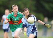 16 August 2009; Lauren Ebbs, Dublin, in action against Stephanie Delaney, Mayo. All-Ireland Ladies Football U16A Shield Final Replay, Dublin v Mayo, Kiltoom, Co. Roscommon. Picture credit: David Maher / SPORTSFILE