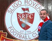 23 November 2015; Dave Robertson after he was announced as the new Sligo Rovers manager. The Showgrounds, Sligo. Picture credit: Peter Wilcock / SPORTSFILE