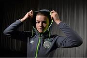 24 November 2015; Republic of Ireland's Claire Shine after a press conference. Castleknock Hotel, Castleknock, Co. Dublin. Picture credit: David Maher / SPORTSFILE