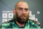 24 November 2015; John Muldoon, Connacht, during a press conference. Sportsground, Galway. Picture credit: Sam Barnes / SPORTSFILE