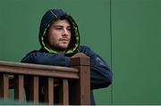 24 November 2015; Robbie Henshaw, Connacht, watches on  during squad training. Sportsground, Galway. Picture credit: Sam Barnes / SPORTSFILE
